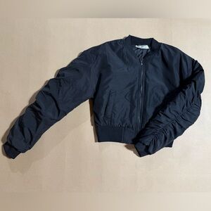 Never Worn Black Bomber Jacket